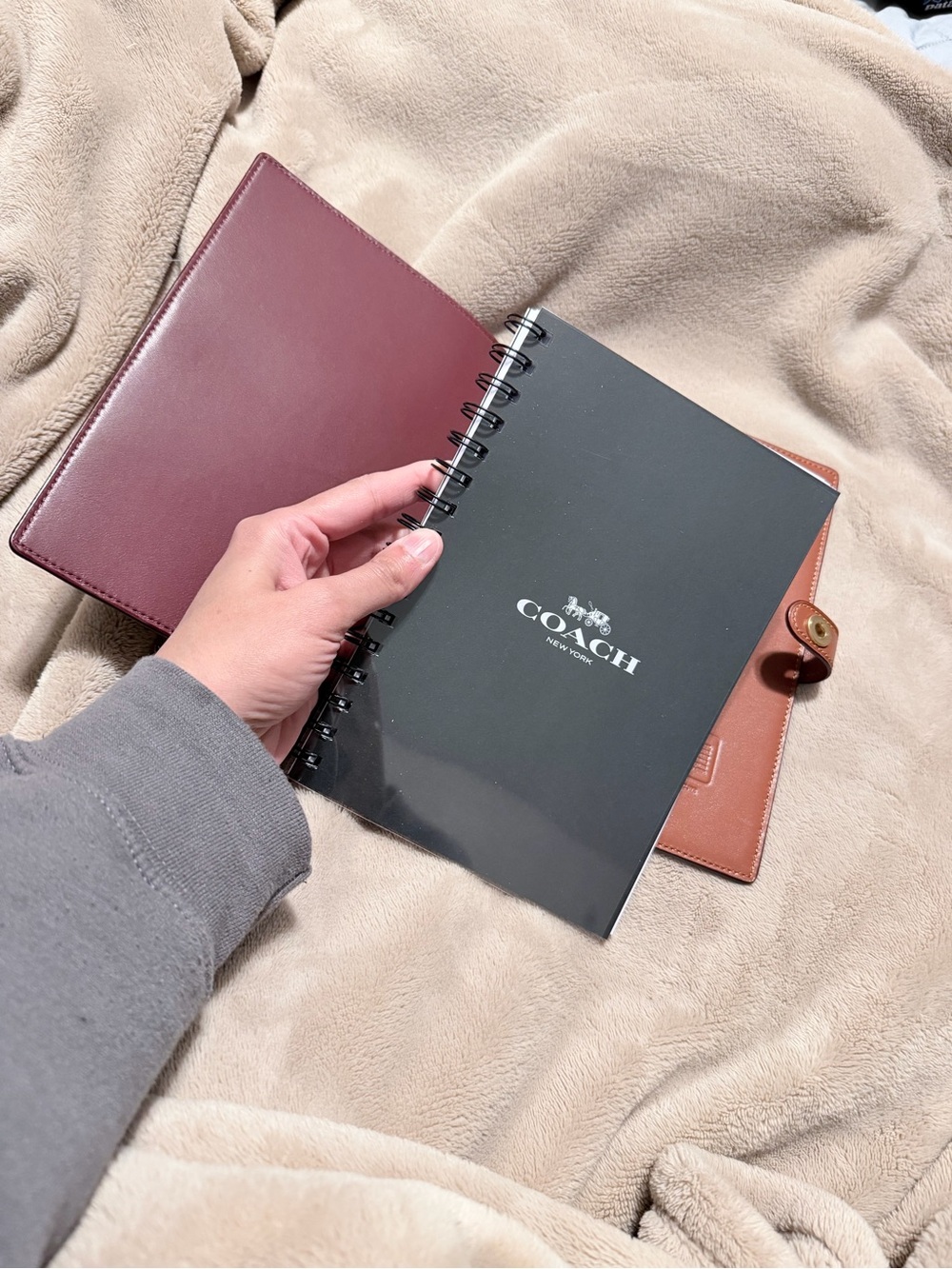 Coach Notebook In Signature Canvas With Holiday Train - Picture 5 of 6